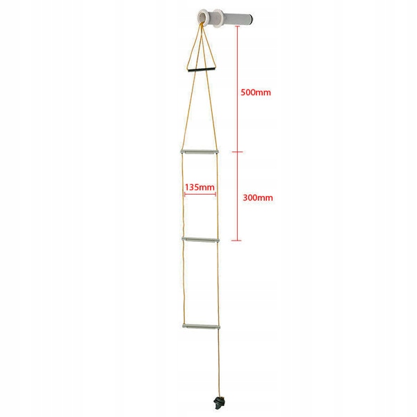 JACHTOWA CHOWANA DRABINKA RATUNKOWA NUOVA RADE 51558 Wysokość robocza 1.1 m