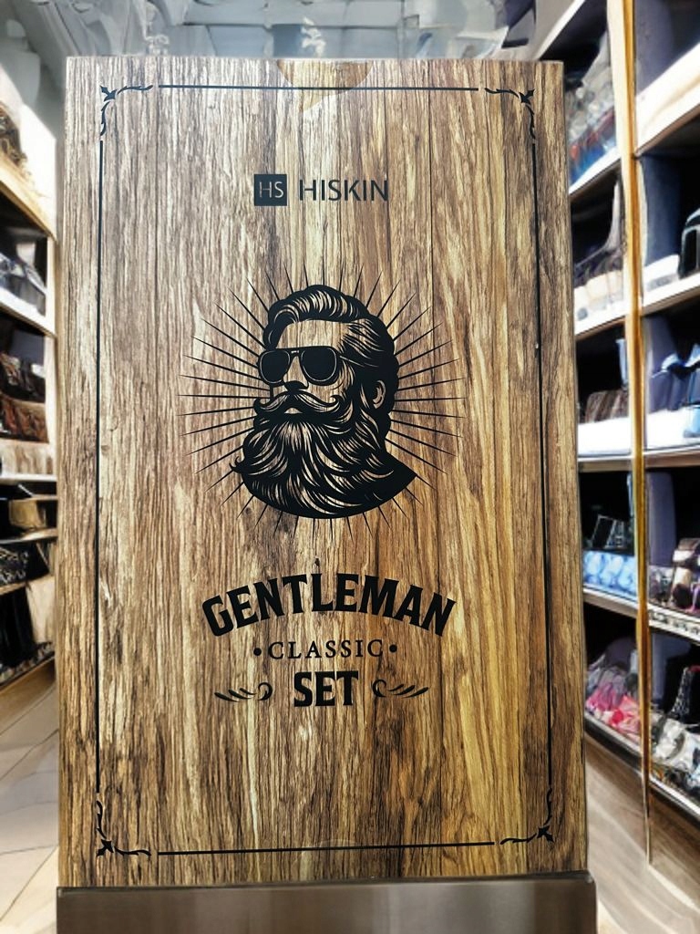 HiSkin Whisky Men pánský set s rtěnkou a olejem