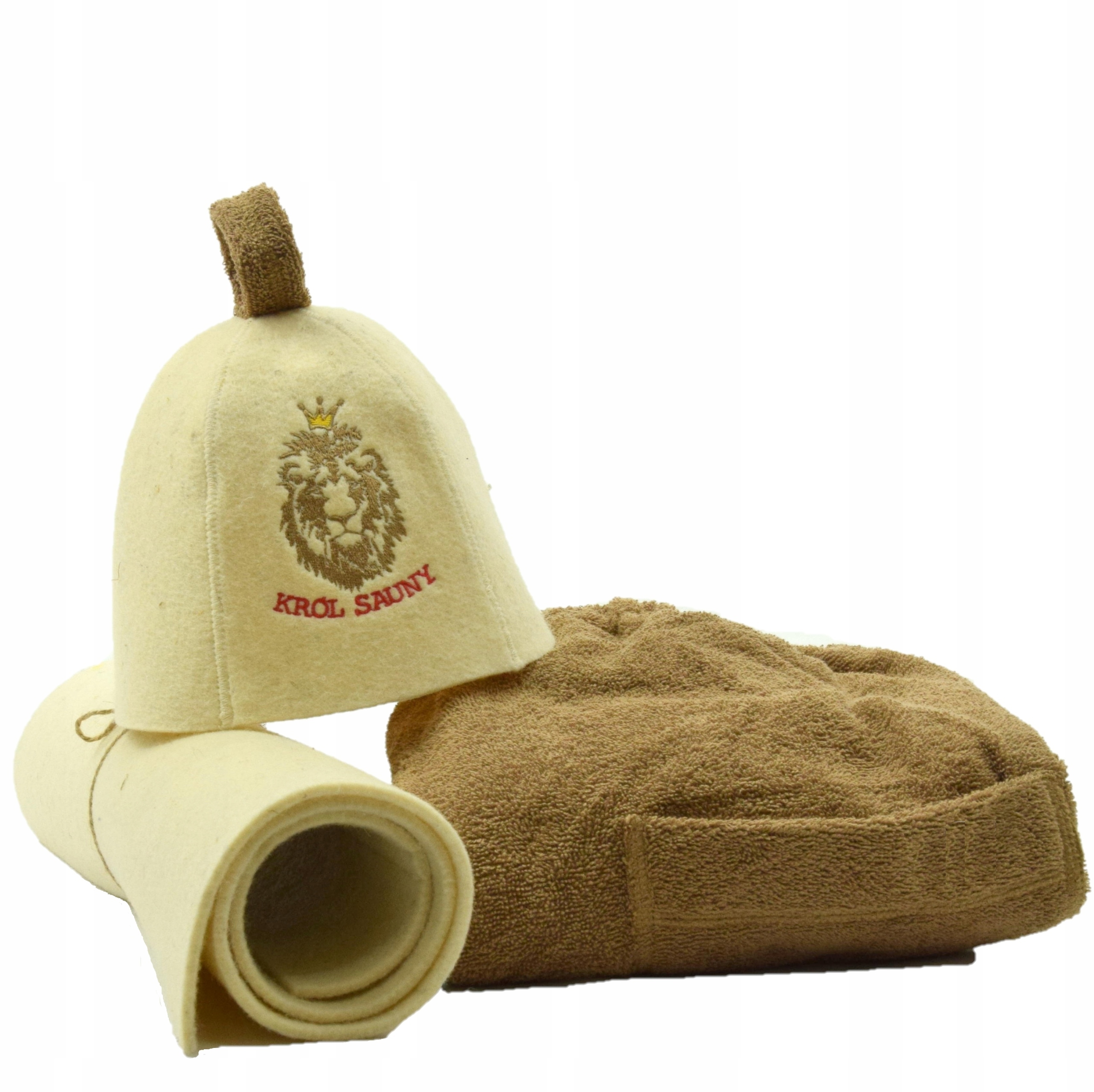 Čepice Klobouk do sauny Podložka Ručník- Pánský set 3 cz velikost XL