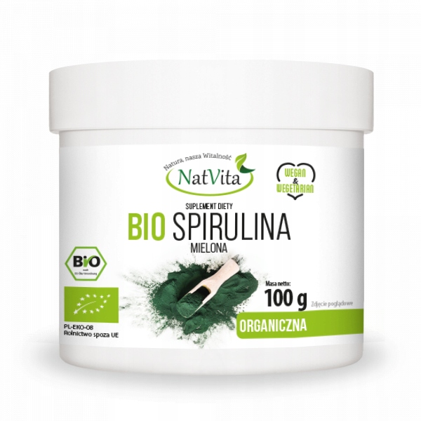 

Spirulina Bio mielona 100g NatVita
