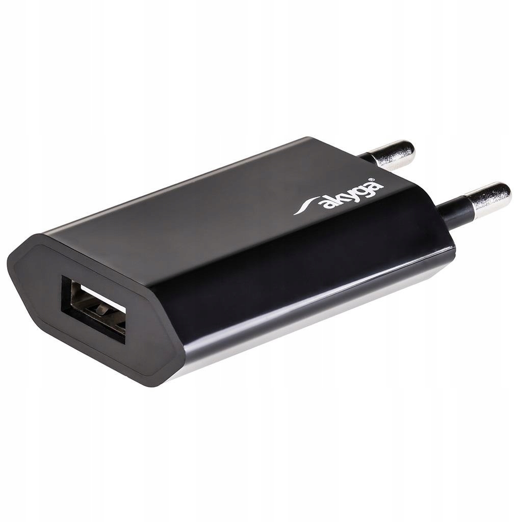 Akyga Ładowarka sieciowa Akyga AK-CH-03BK 240V 1xU