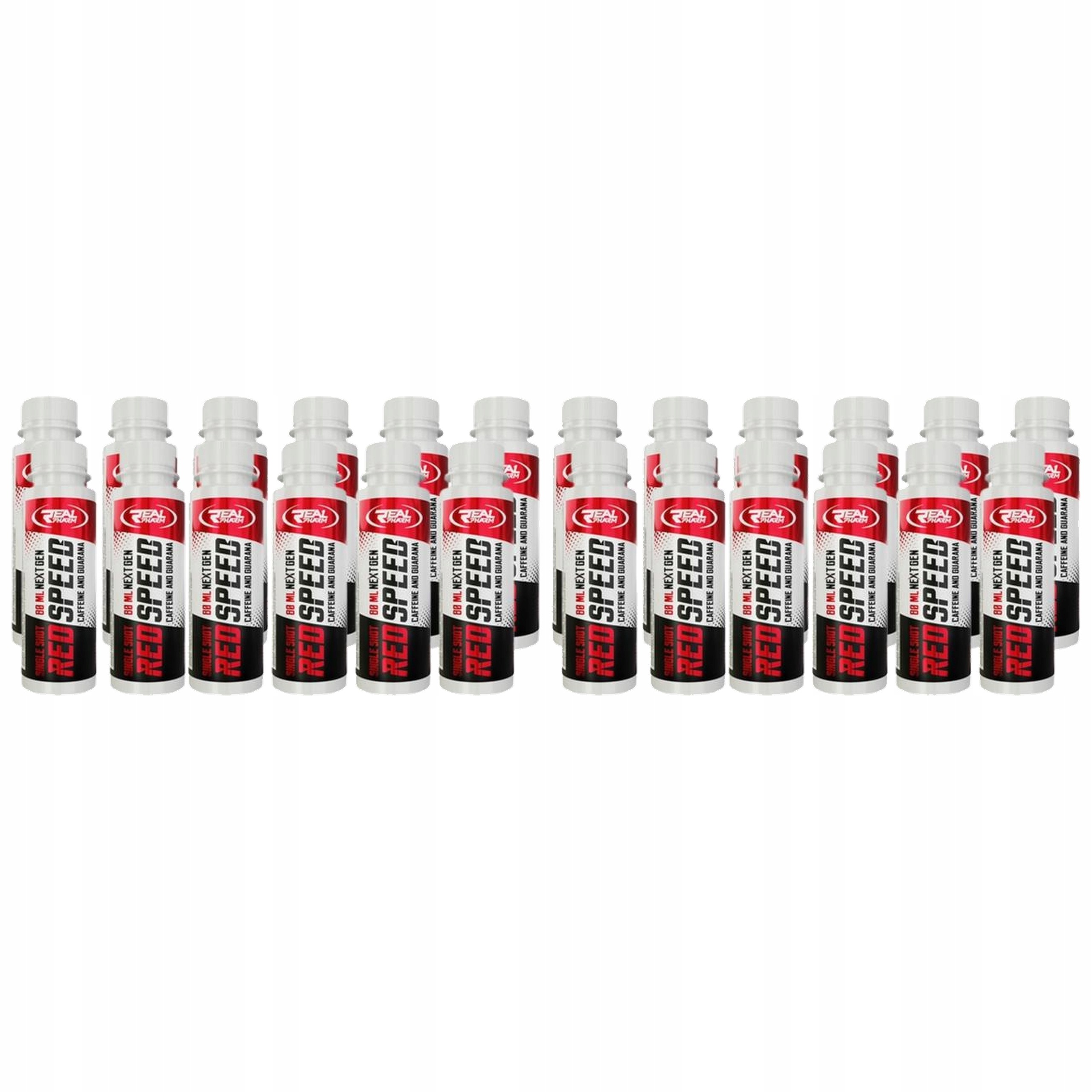 2x Energetický shot Speed Shot 80 ml x 12 Kofein Guarana Energia Real Pharm