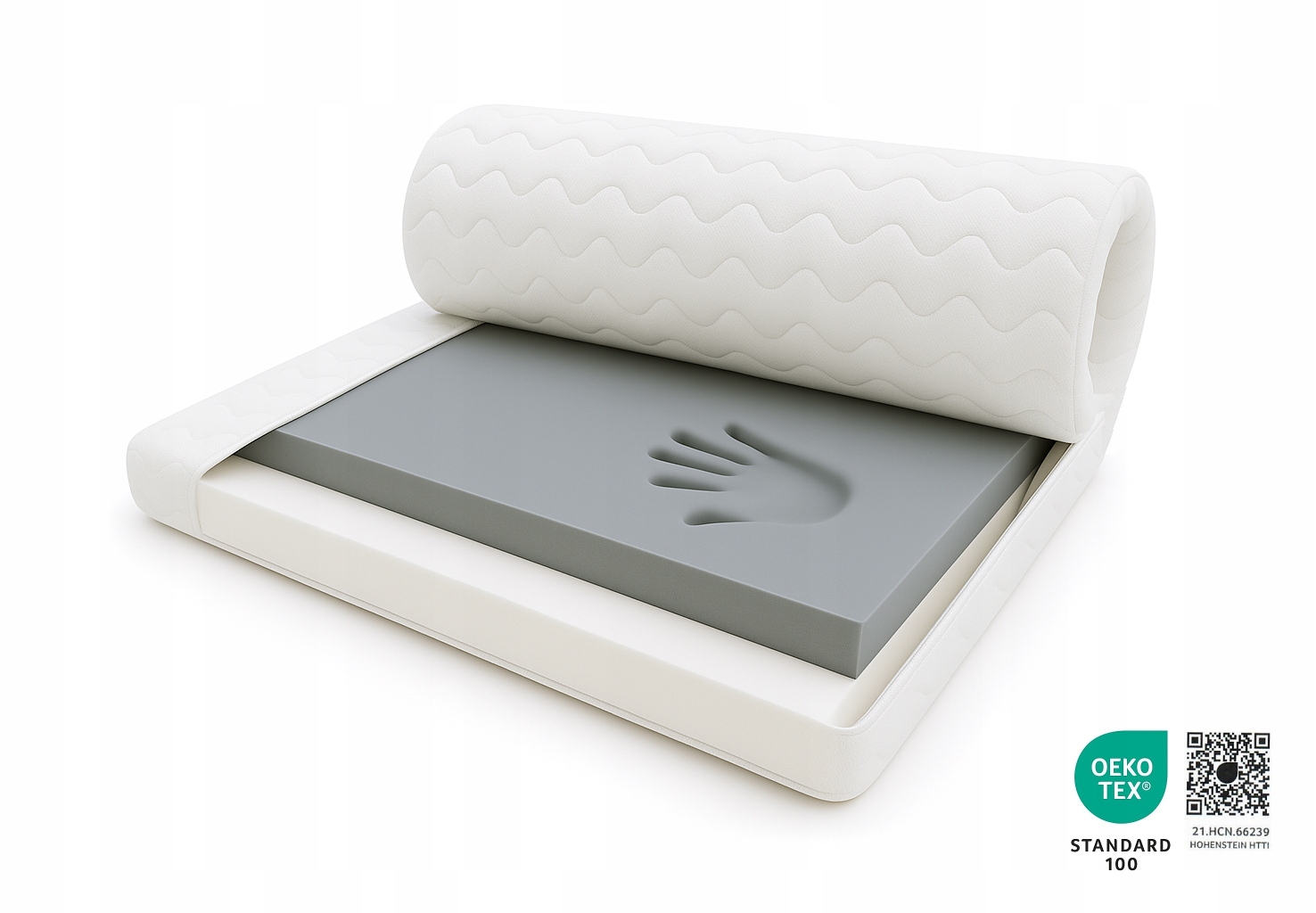 Matrace Toper Visco 90x185 Mikrovlákno 7 cm Certifikát Topper