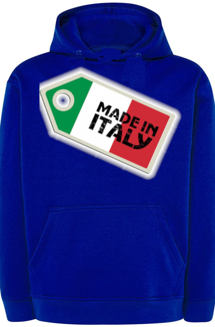 Made In Italy Pánská Mikina Kapuce Módní r.XL