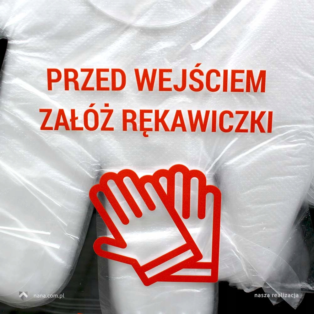 Uchwyt Dyspenser rękawiczki z Twoim logo napisem EAN (GTIN) 5907501771079