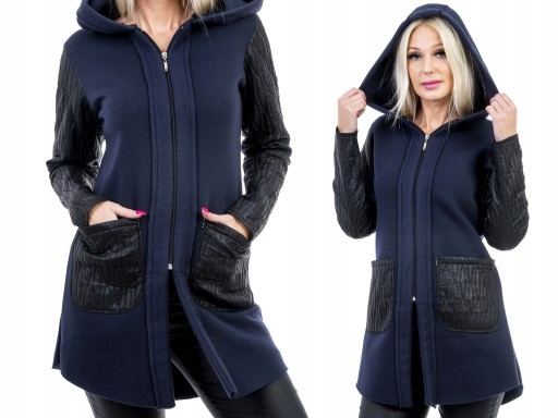 

Ciepła Dresowa Kurtka Skóra Kaptur Rozmiar.50