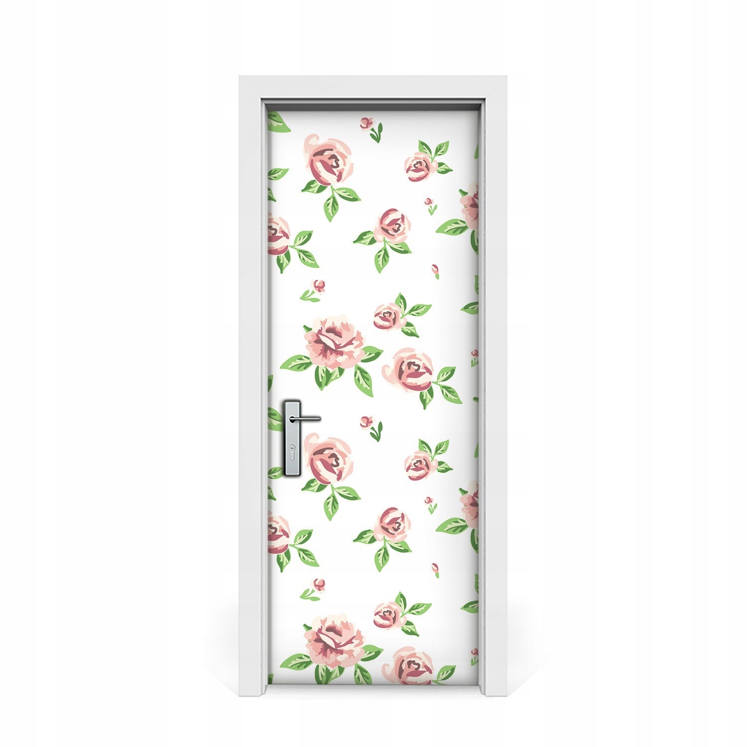 

Naklejka na drzwi okleina Pastelowe kwiaty 75x205
