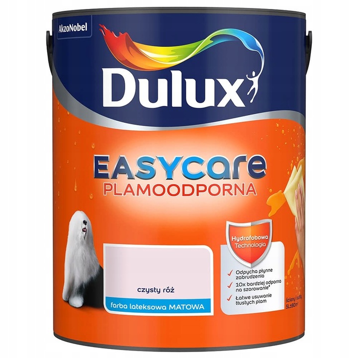Dulux Easy Care Farba Plamoodporna Czysty Róż 5L