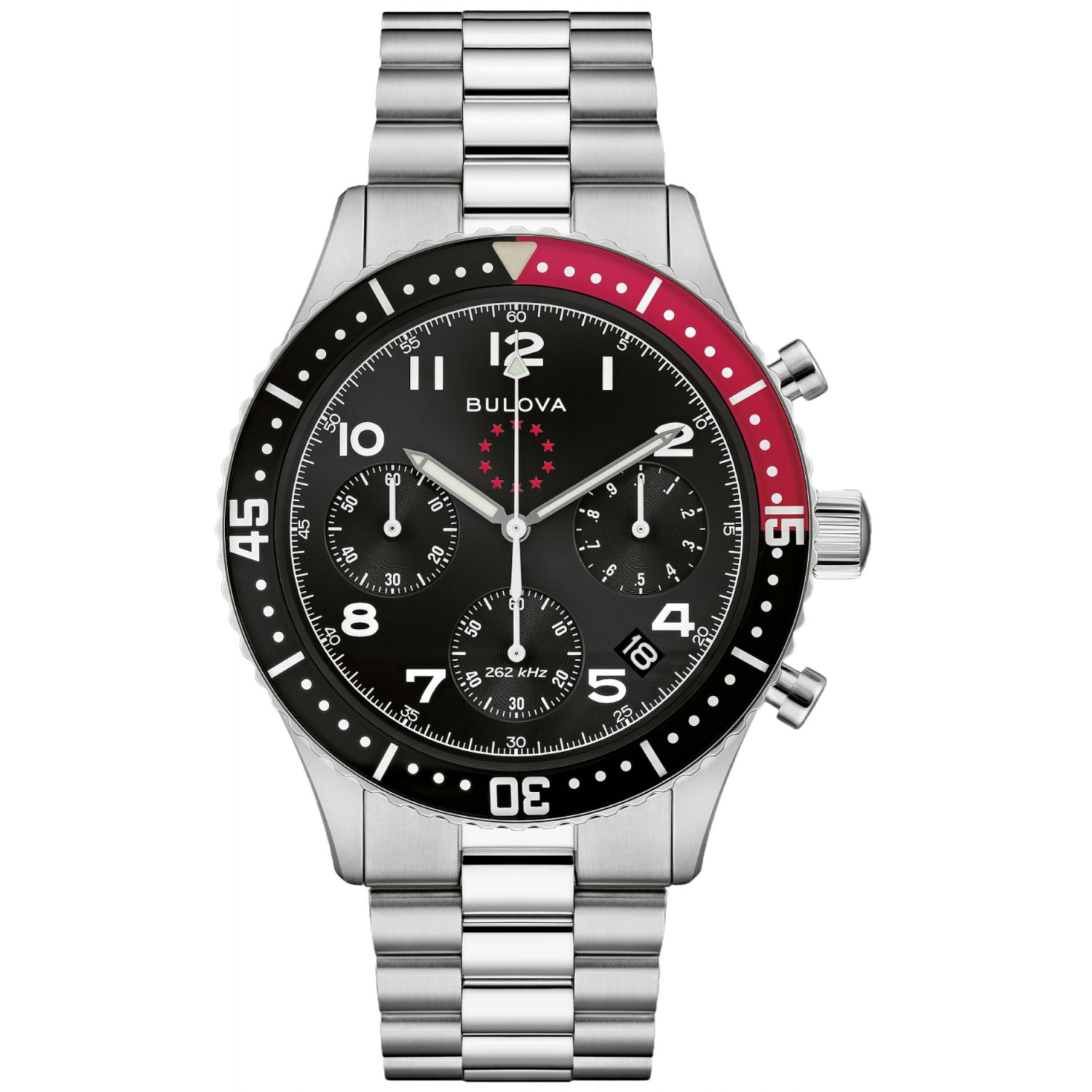 Pánské Hodinky Bulova 98B451 se stříbrným náramkem