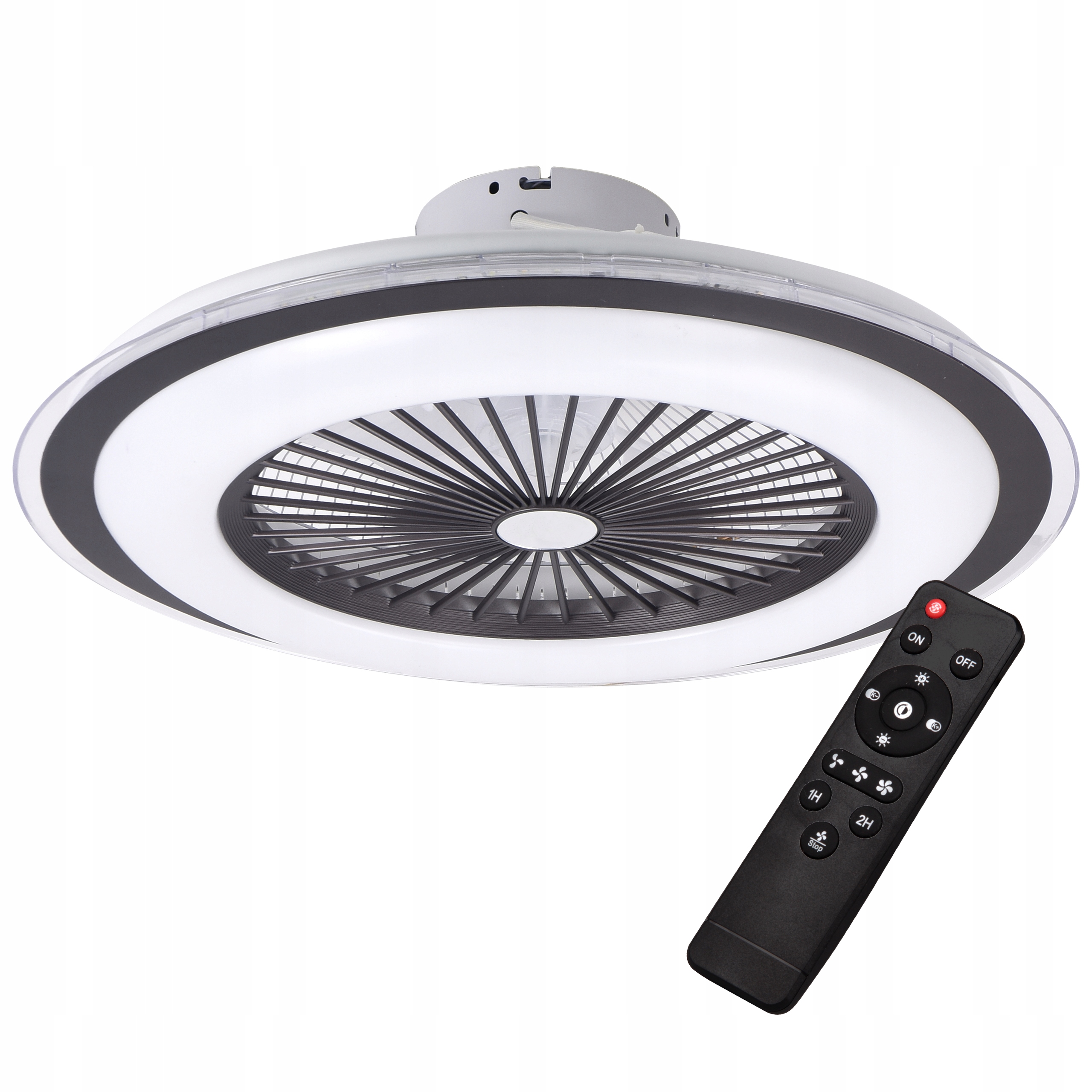 

Plafon Led panel Wentylator Sufitowy lampa Pilot