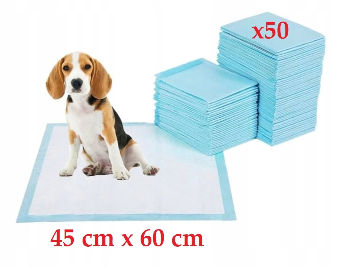 Levně Hygienické Podložky Absorpční Podložka Pro Psa Kočku Do Záchodu 45x60 50 Ks.