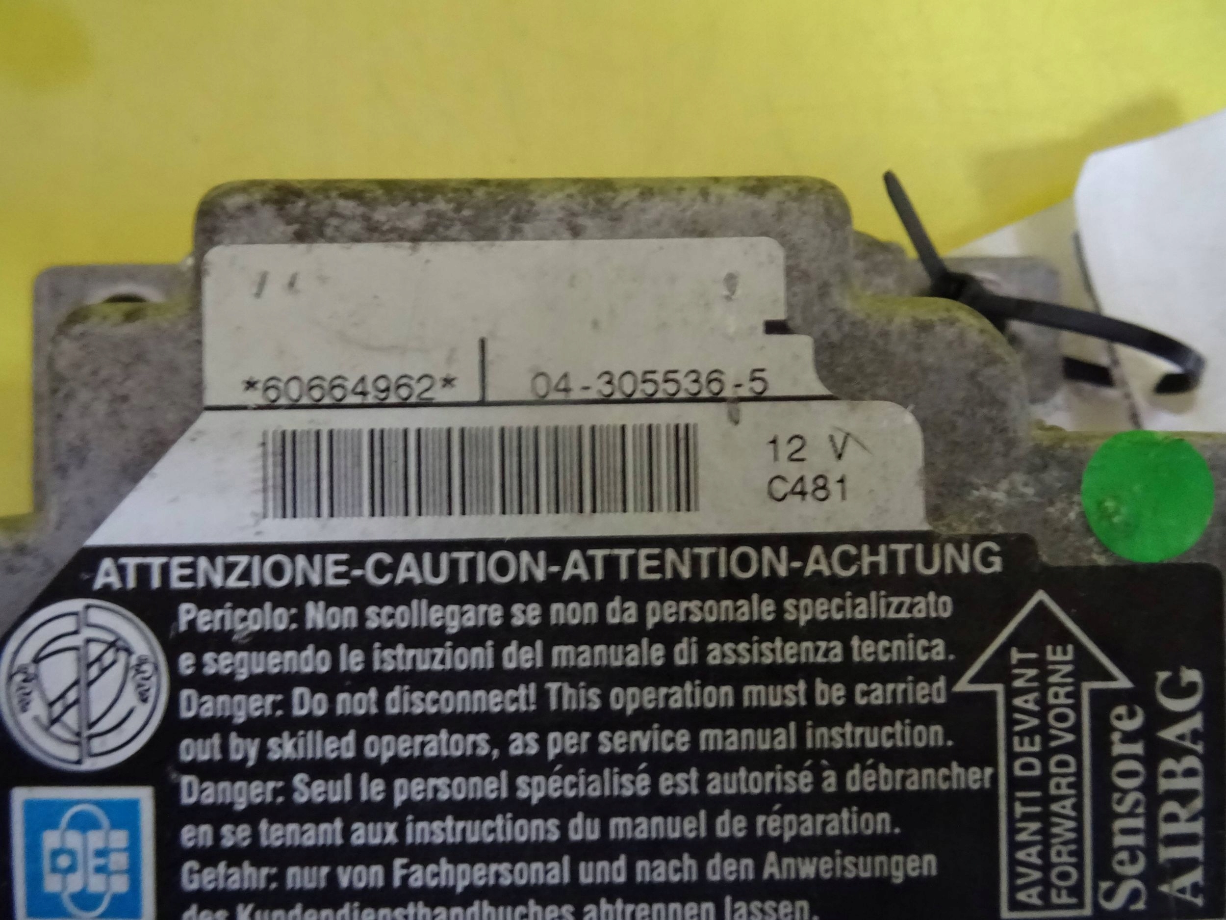 modul SENSOR AIRBAG ALFA ROMEO 156 60664962