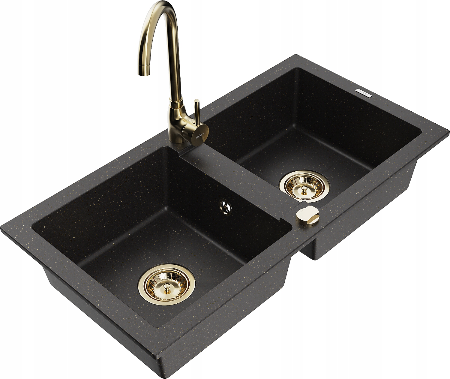 

Mexen Mario Zlewozmywak Granitowy Bateria Czarny