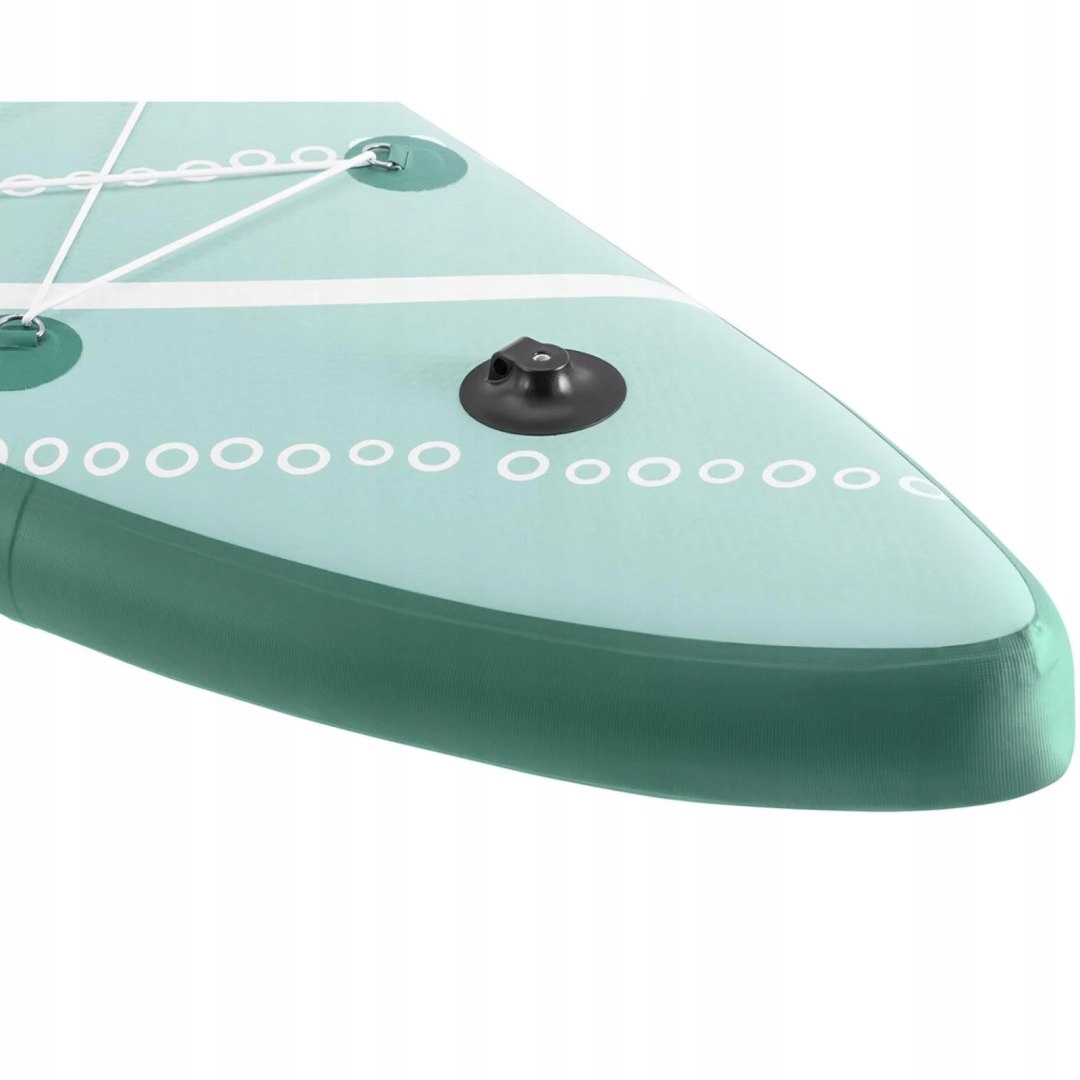 Deska do pływania SUP pompowana dwukomorowa z akcesoriami 125 kg - zielona Model GR-SPB401DC
