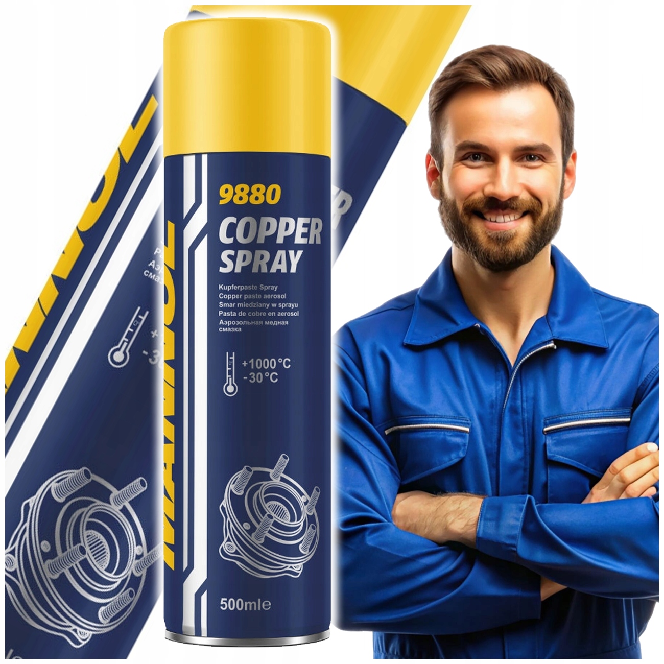 Smar Miedziany W Sprayu 9880 Mannol 500 ml