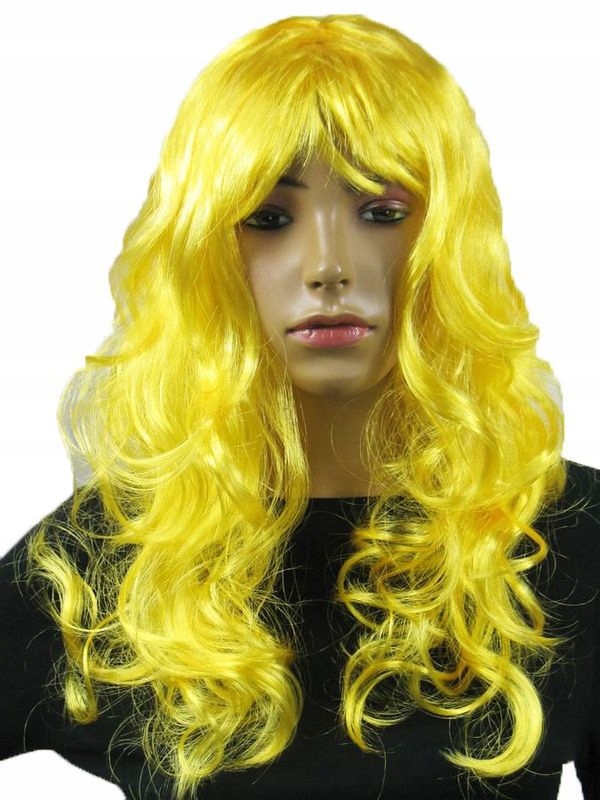 

Peruka Żółta Żółte Długie Kręcone Włosy