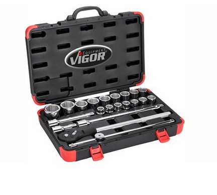 KLUCZE NASADOWE ZESTAW 3/4 VIGOR