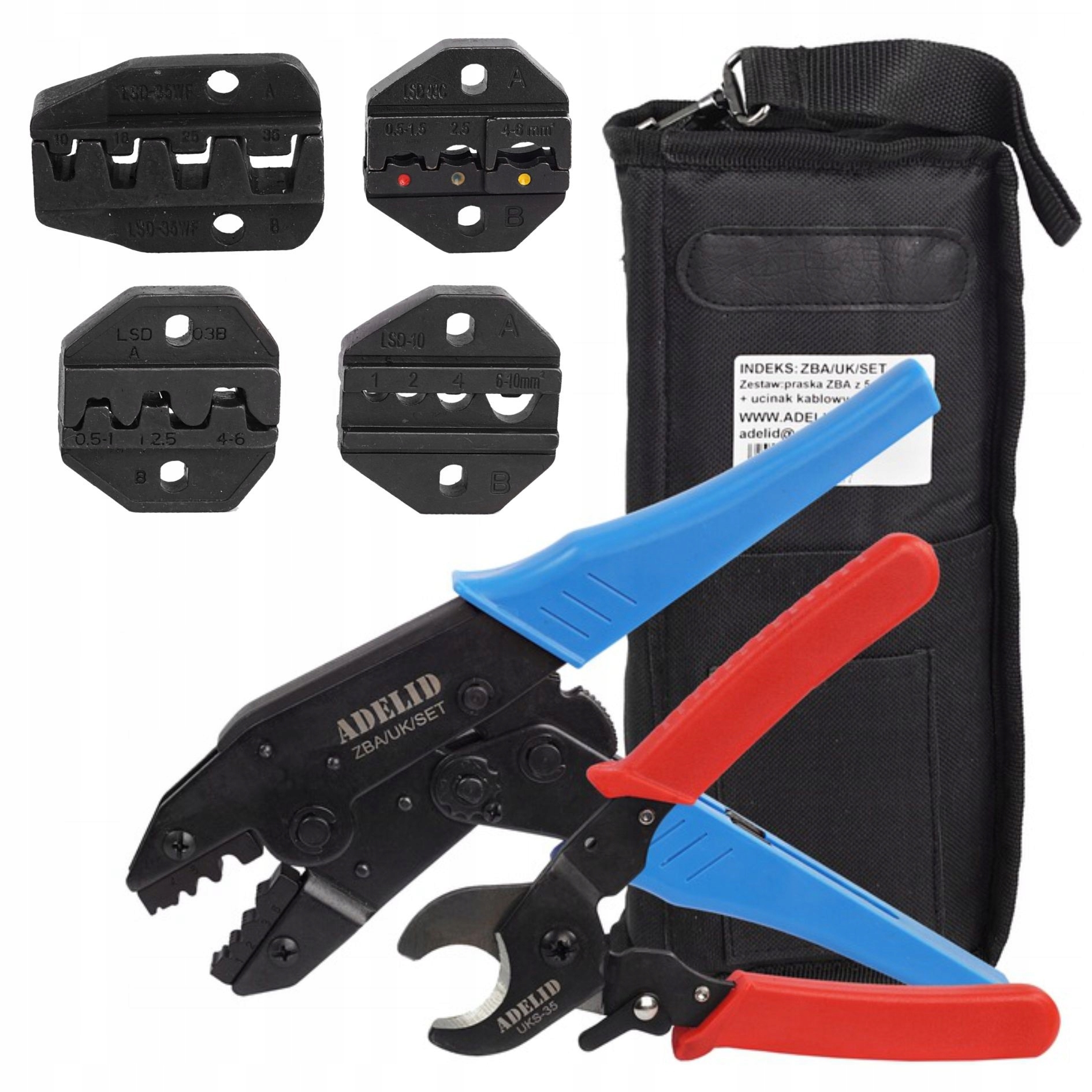 ZACISKARKA PRASKA DO KABLI TULEJEK KOŃCÓWEK 0,5-16