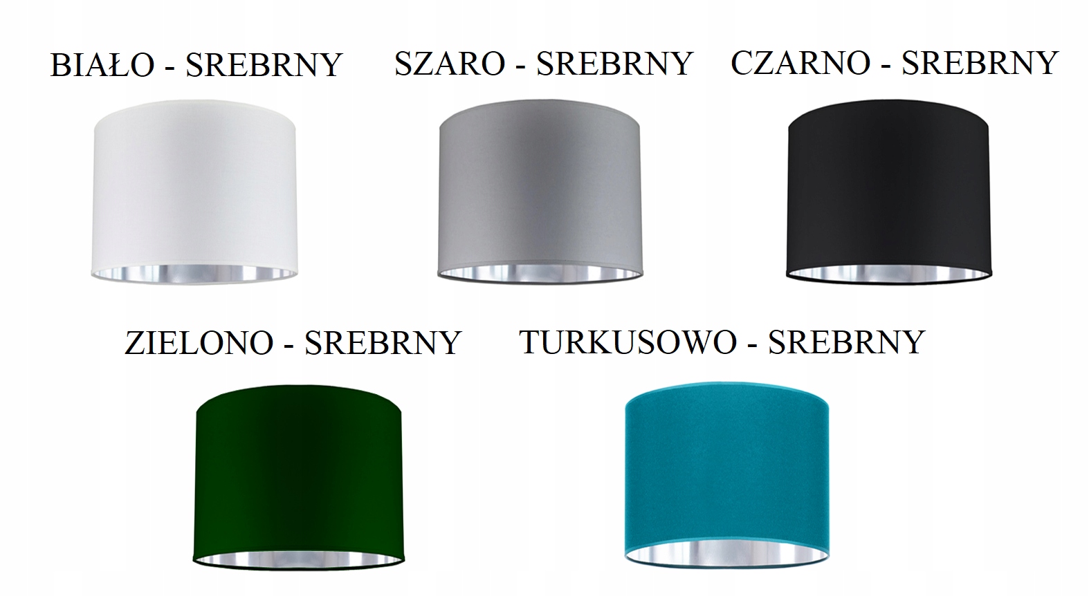 LAMPKA NOCNA STOŁOWA CHROM ABAŻUR TURKUSOWY LED Długość/wysokość 32 cm