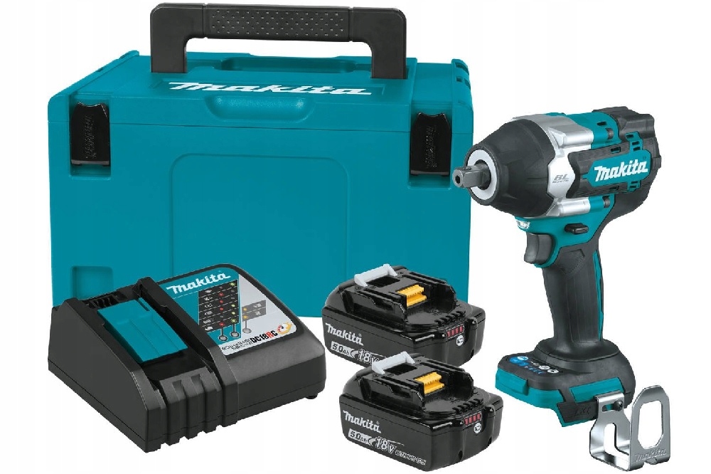 MAKITA KLUCZ UD. 1/2" BLDC XPT LXT 18V 2x 5.0Ah WALIZKA DTW701RTJ