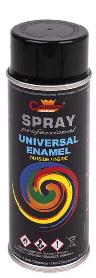 SPRAY Farba Champion 400ml CZARNY MAT RAL 9005