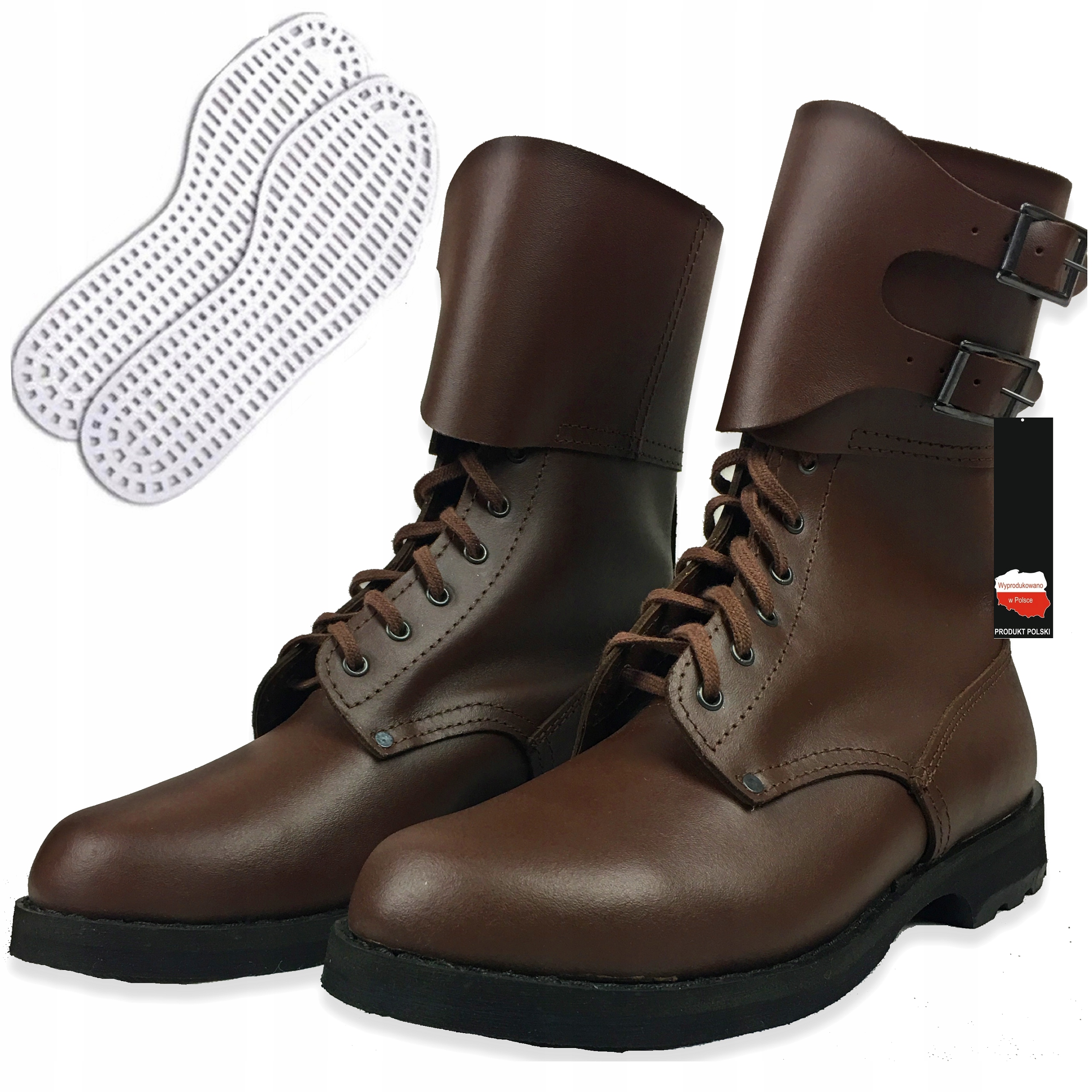 Buty Wojskowe Opinacze Brązowe Skórzane Taktyczne Wp 48