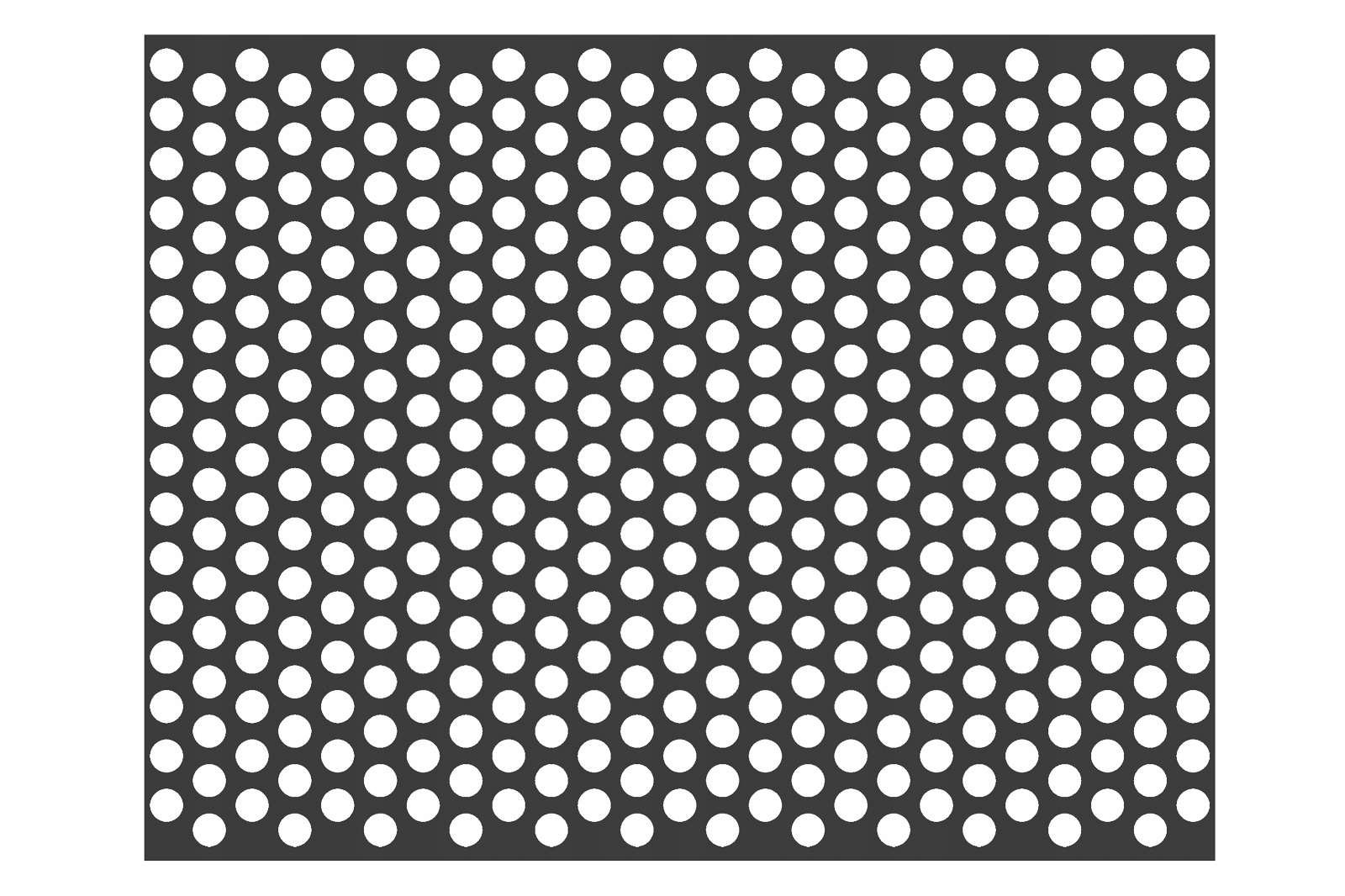 BLACHA PERFOROWANA 200 x 200 1,5 mm 6 - 9 KOŁA Grubość 1.5 mm