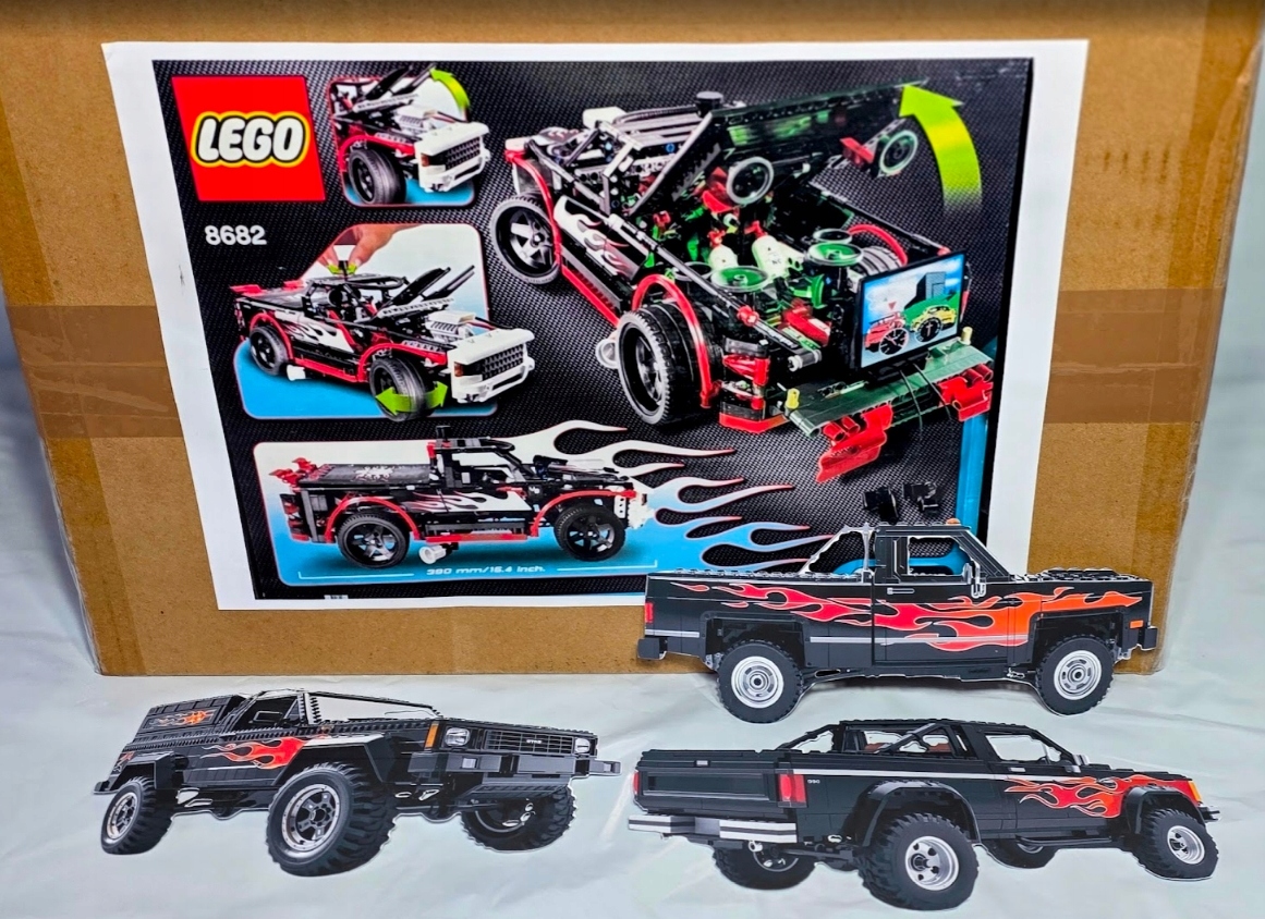 Lego Racers 8682 Nitro Intimidator kompletny z instrukcją + 3 duże Naklejki