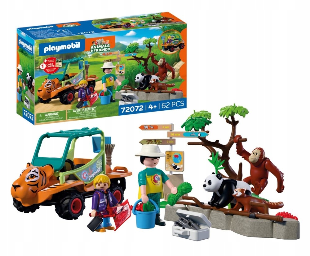 Playmobil Opiekun zwierząt zestaw z Figurkami Pojazd Animals & Friends