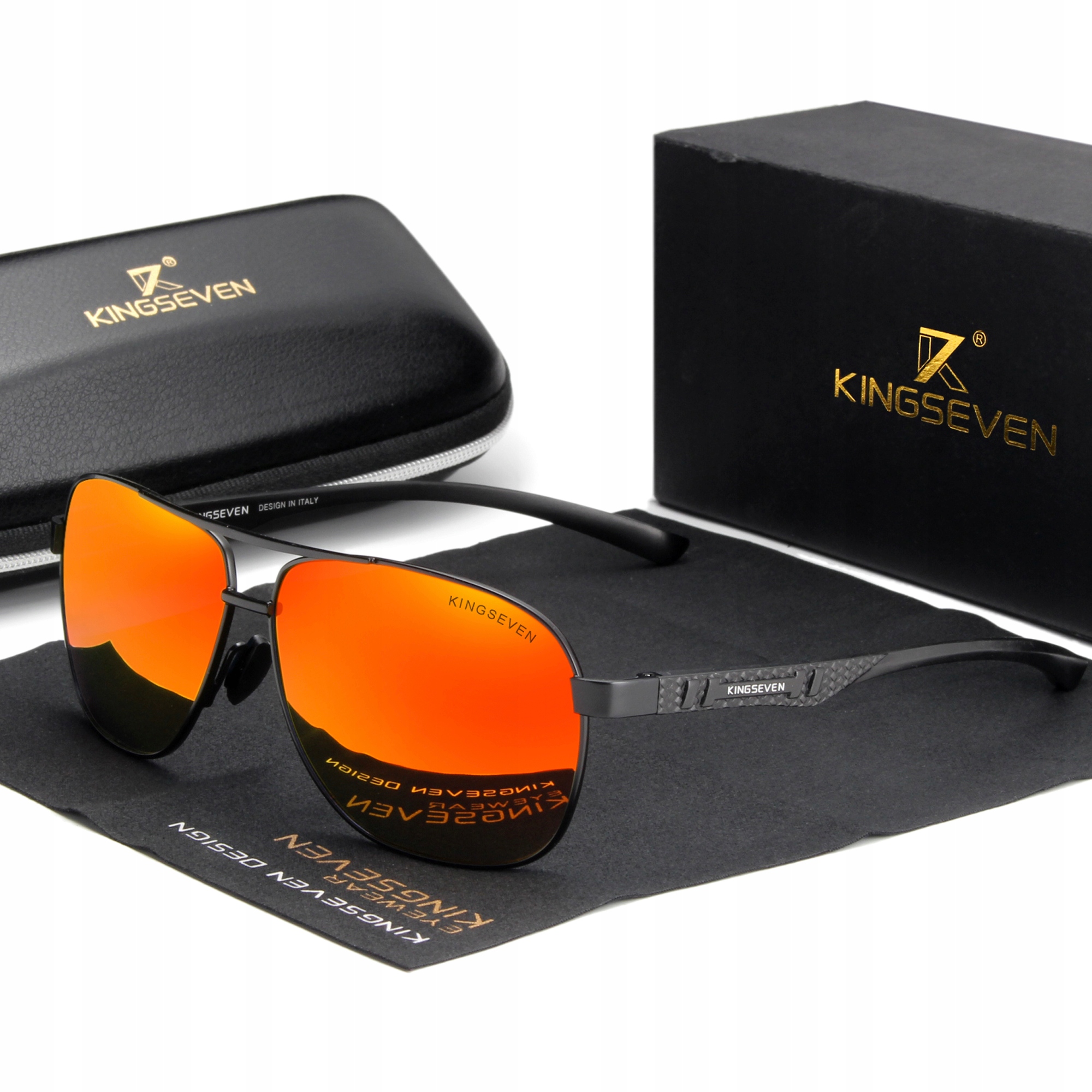 

Okulary przeciwsłoneczne Kingseven UV400 Pilotki