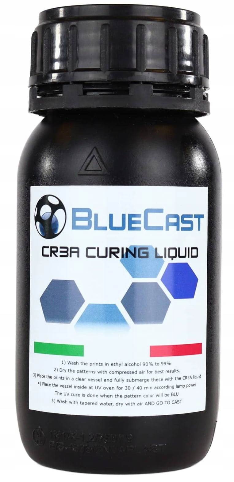 Přípravek na vytvrzování BlueCast CR3A 0,25 kg 0,25 l pro 3D pryskyřici, Profesionální