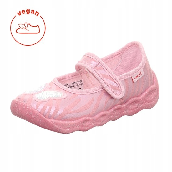 Pantofle Tekstylne Kapcie Superfit Bubble Butterfly Cekinowy Motyl R.29