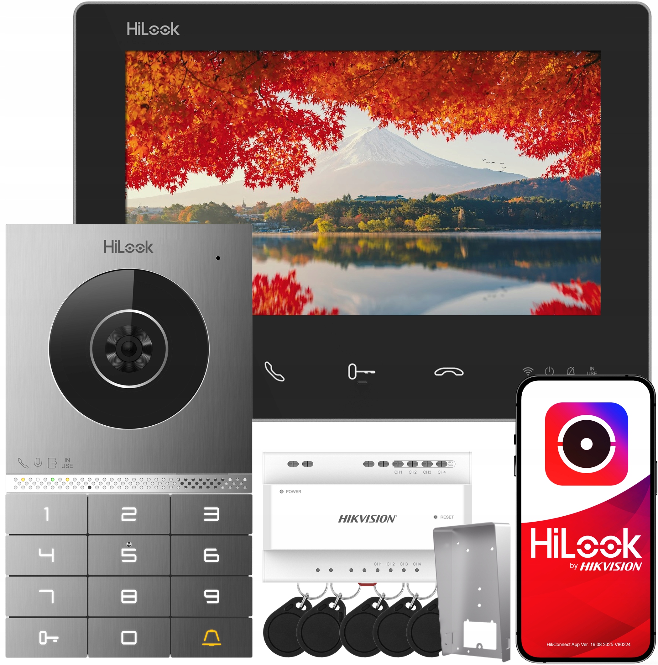 Videovrátnik Wifi Full Hd HD-VIS-02-K Hilook By Hikvision Čítačka Šifrátor