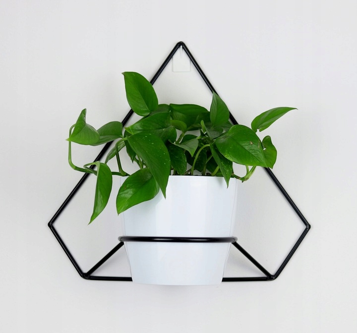 

Kwietnik Metalowy Ścienny 38/42cm czarny Pentagono