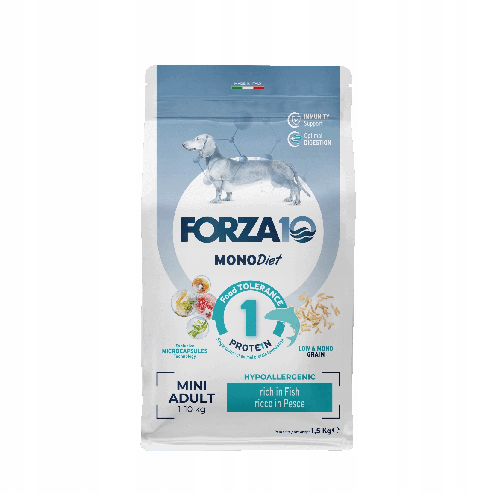 Forza10 Mini MonoDiet pes Hypoallergenic bohatý na ryby 1,5 kg