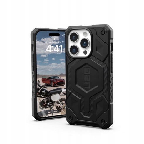 Uag kryt Monarch Pro Magsafe pre iPhone 15 Pro Carbon Fiber 114221114242