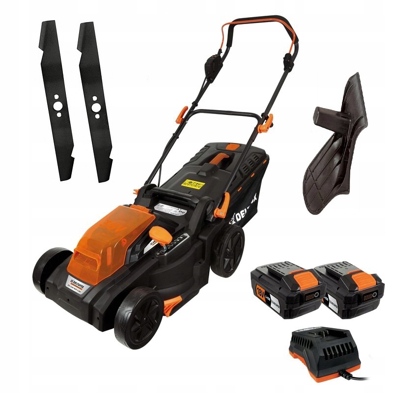 

Kosiarka akumulatorowa Deltafox 2xAKU 4Ah 36V 37cm