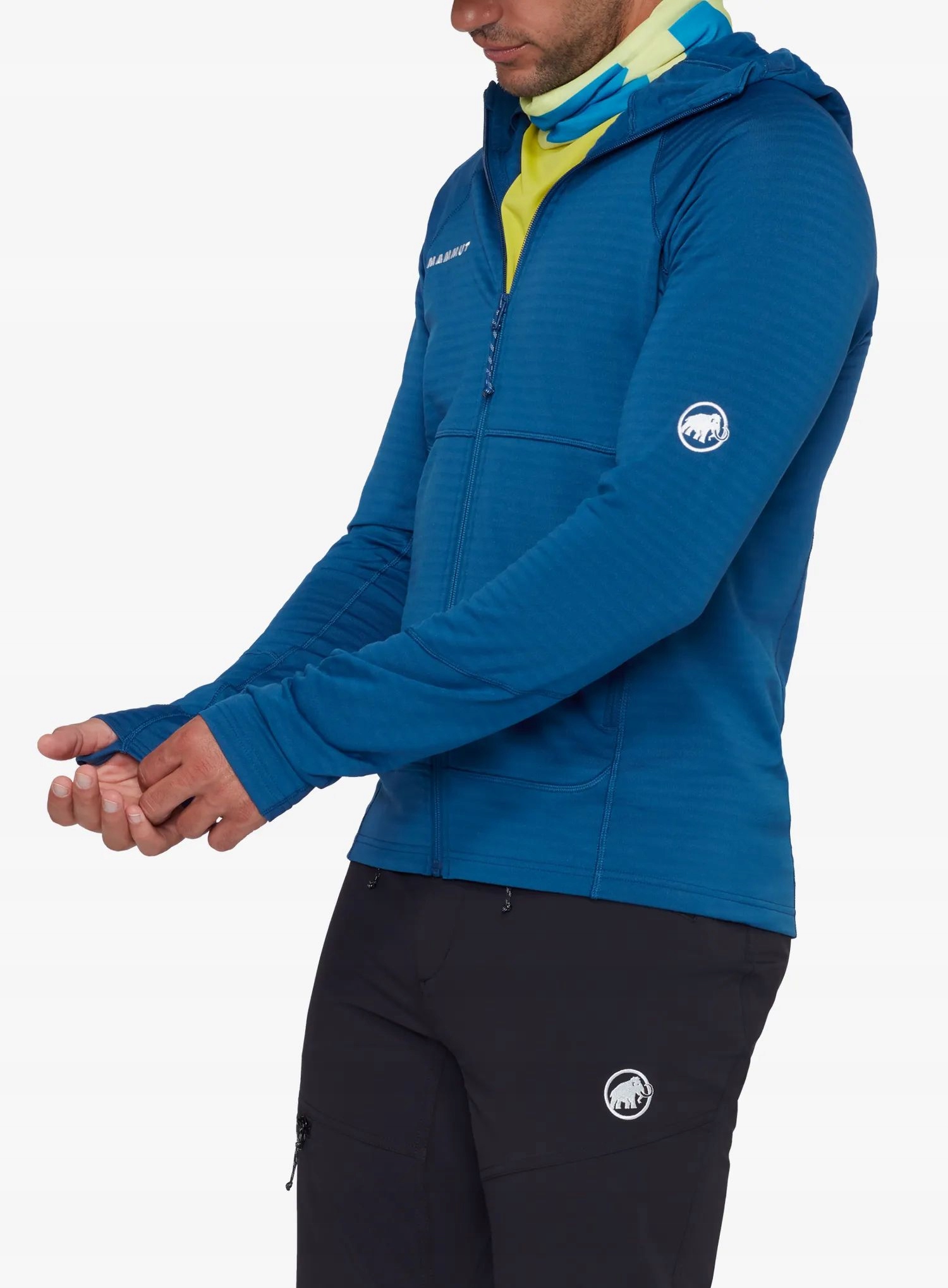 Bluza polarowa z kapturem Mammut Taiss ML Hooded Jacket tschiel XXL