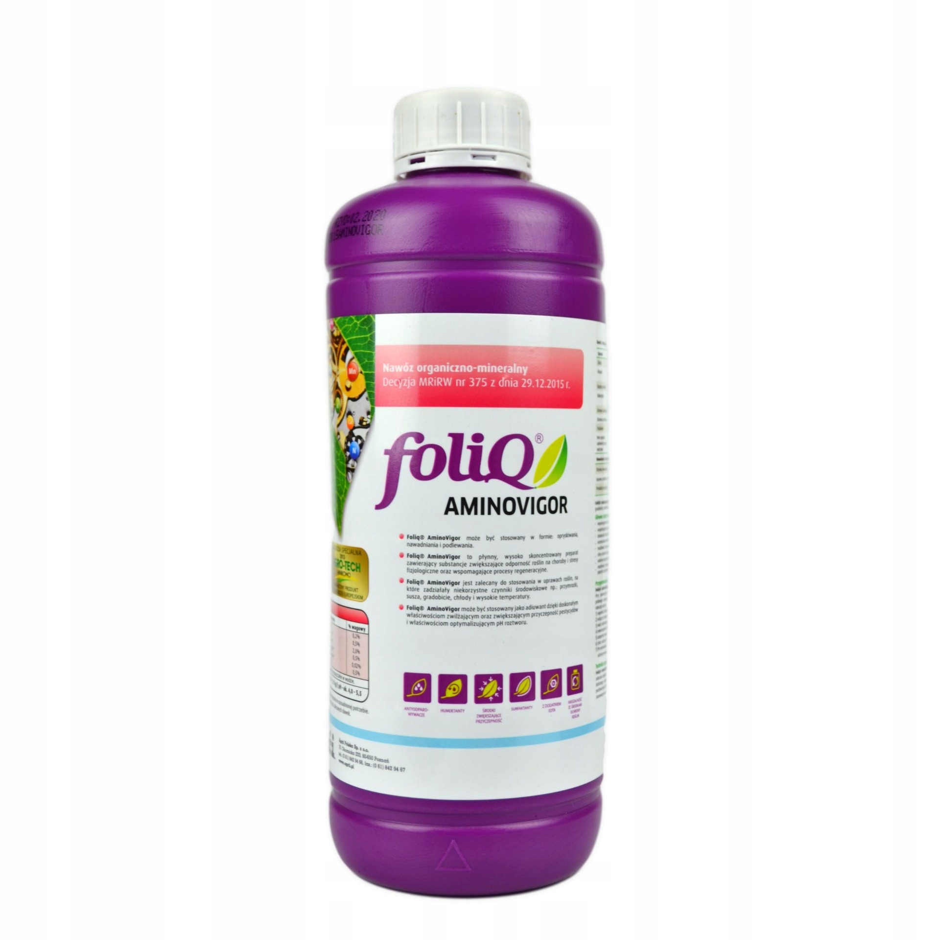 

FoliQ Aminovigor 1L Stymulator Wzrostu Rozwoju