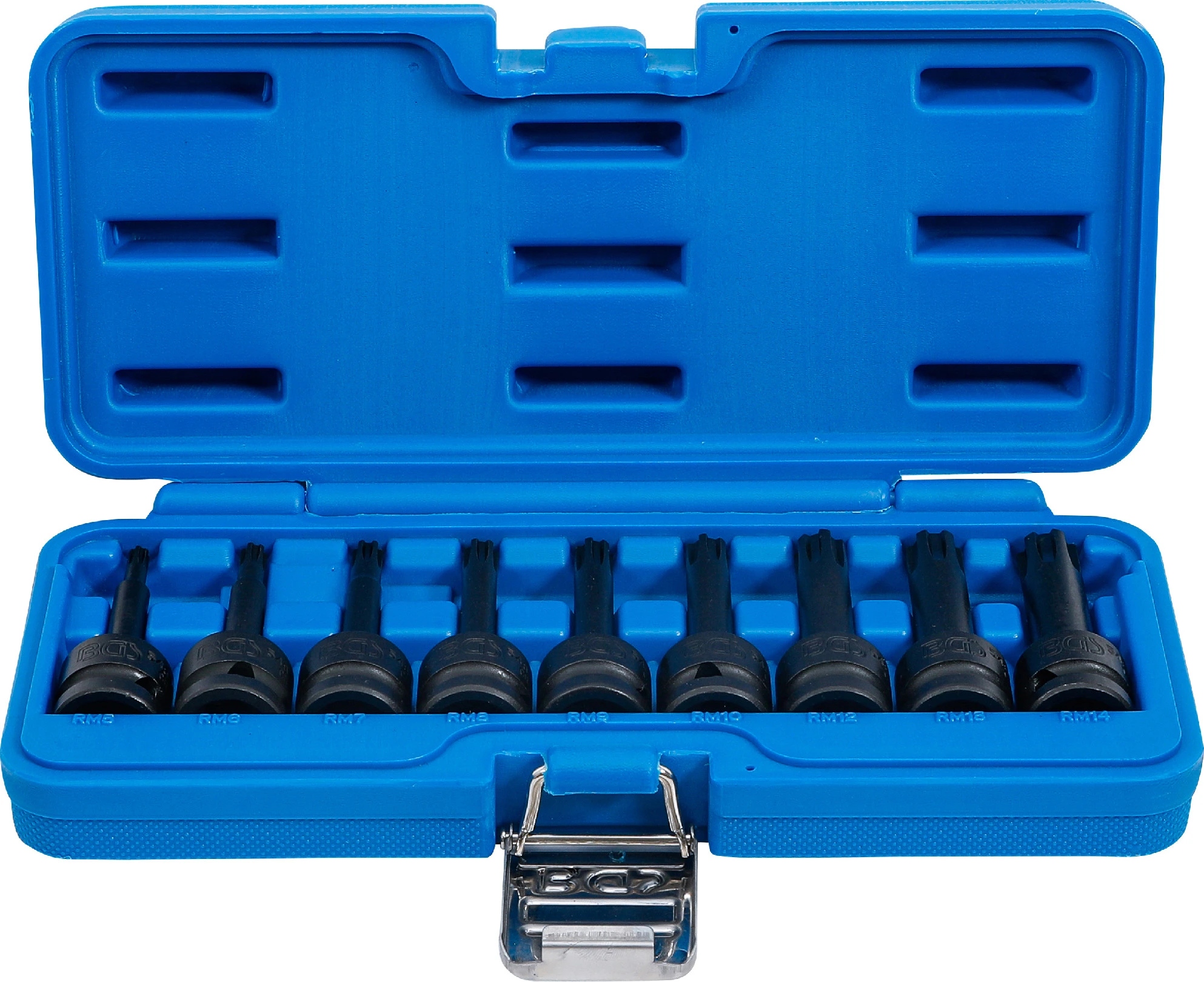 Bgs 5483 Sada silových hlavíc Ribe 1/2" (12,5 mm) M5-M14, 9 dielov