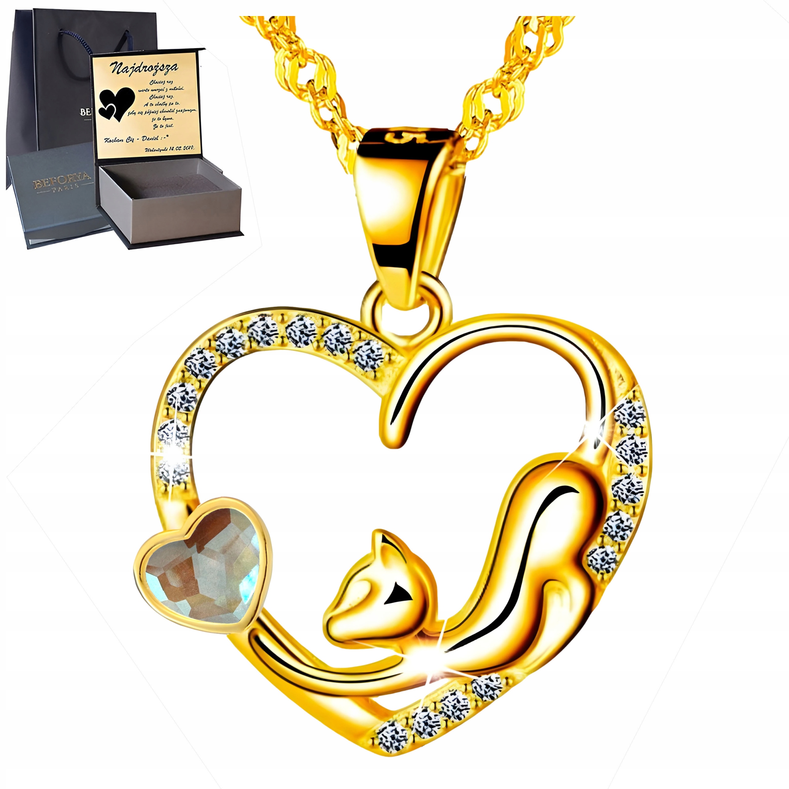 Zlatý náhrdelník Stříbro 925 Pozlacený Přívěsek Dárek pro ženu Gravírování
