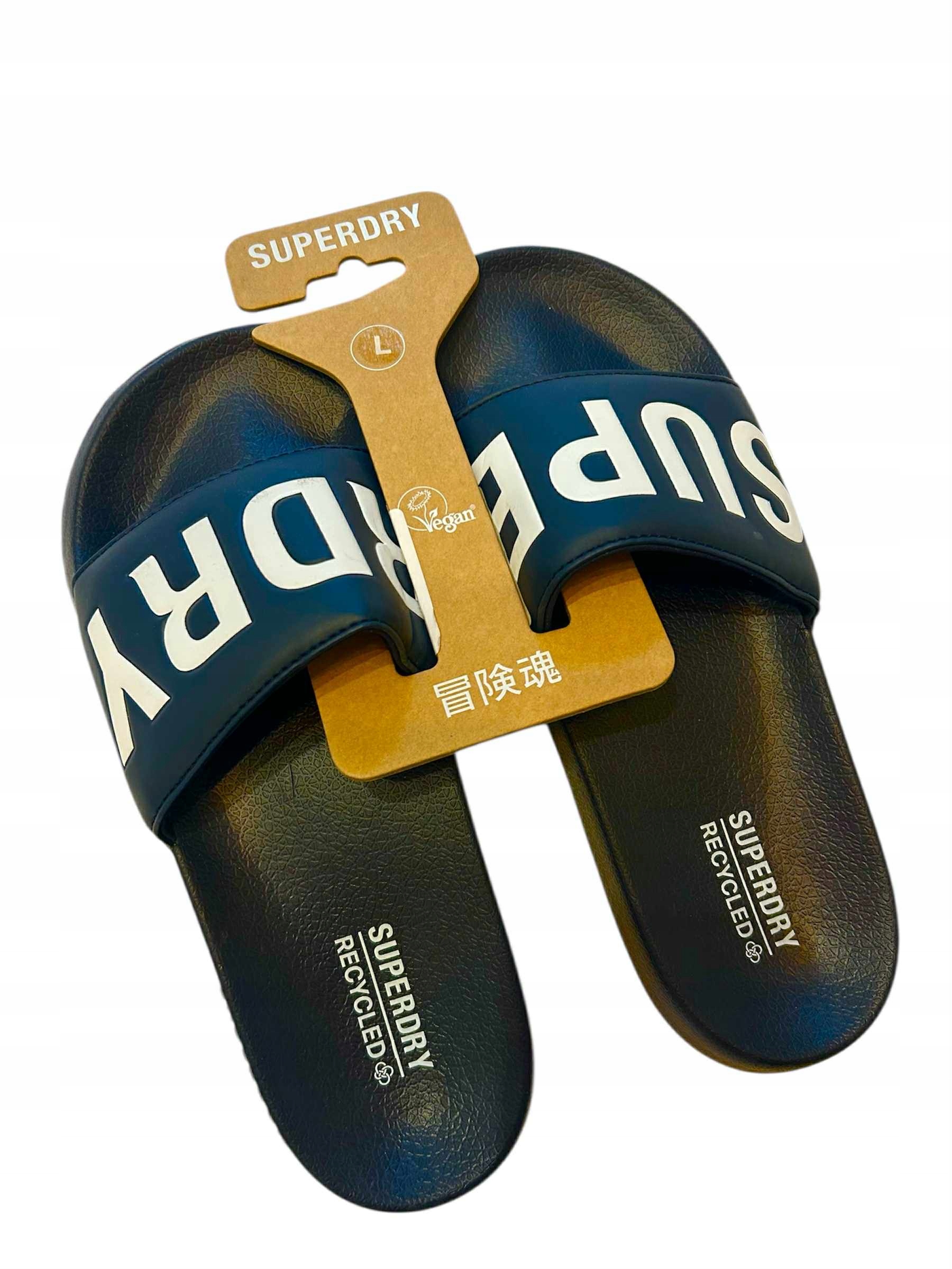 Nazouváky Superdry ke koupání Superdry modré bazénové Unisex 40 41