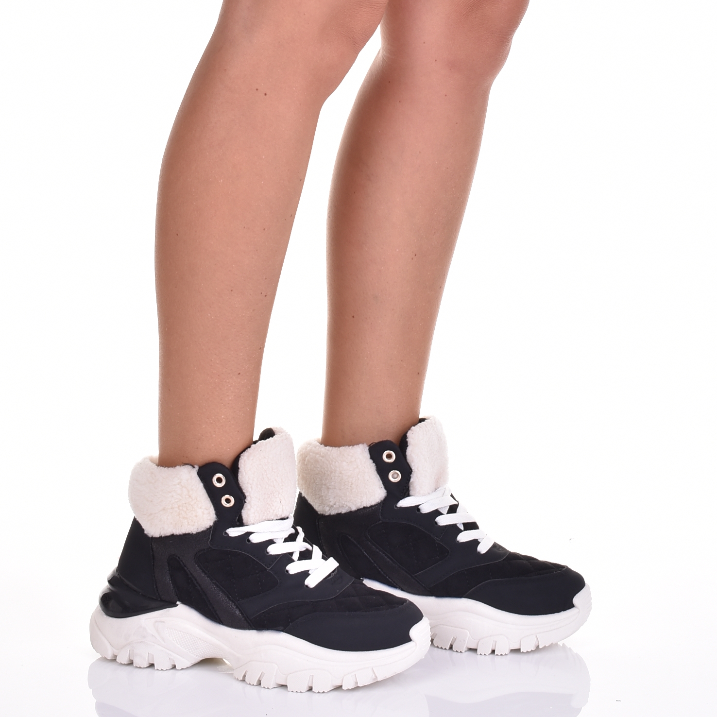 SNEAKERSY DAMSKIE ŚNIEGOWCE NISKIE BUTY ZIMOWE OCIEPLANE ZAMSZOWE Rozmiar 37