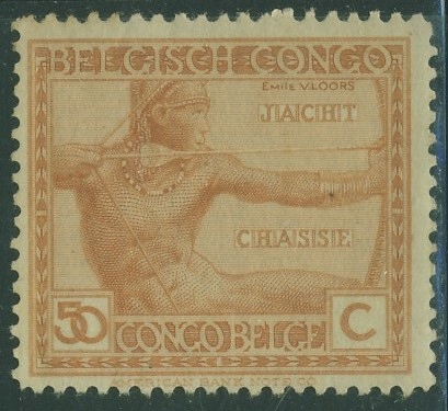 Congo Belge 50 cent. - Chasse