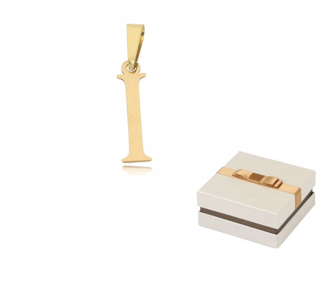 Zlato 585 Zlaté písmenko I Písmeno přívěsek přívěsek 14 karátů ZZ65