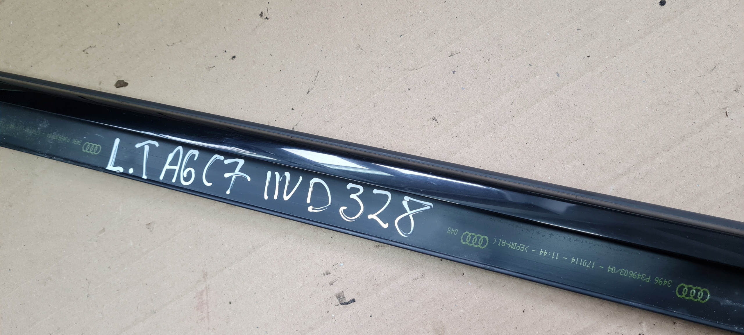 A6 C7 4G moulding dust left rear part SLINE black BLACK 4G0853763A