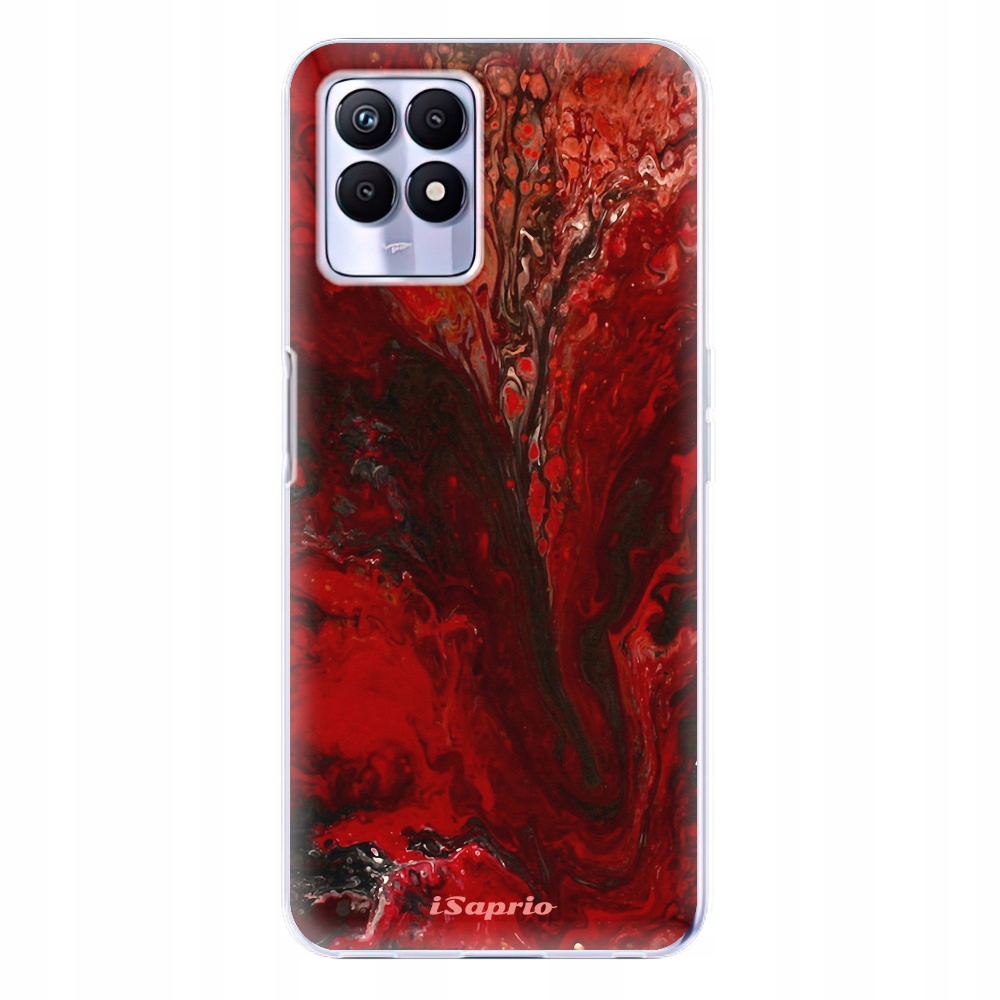 Silikonowe etui iSaprio RedMarble 17 do Realme 8i