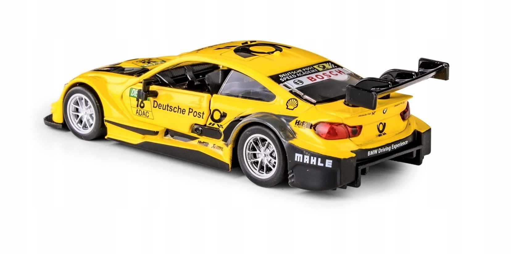 AUTO METALOWE Z NAPĘDEM BMW M4 DTM ŻÓŁTY MODEL 1:44 DAFFI 133136 Marka Daffi