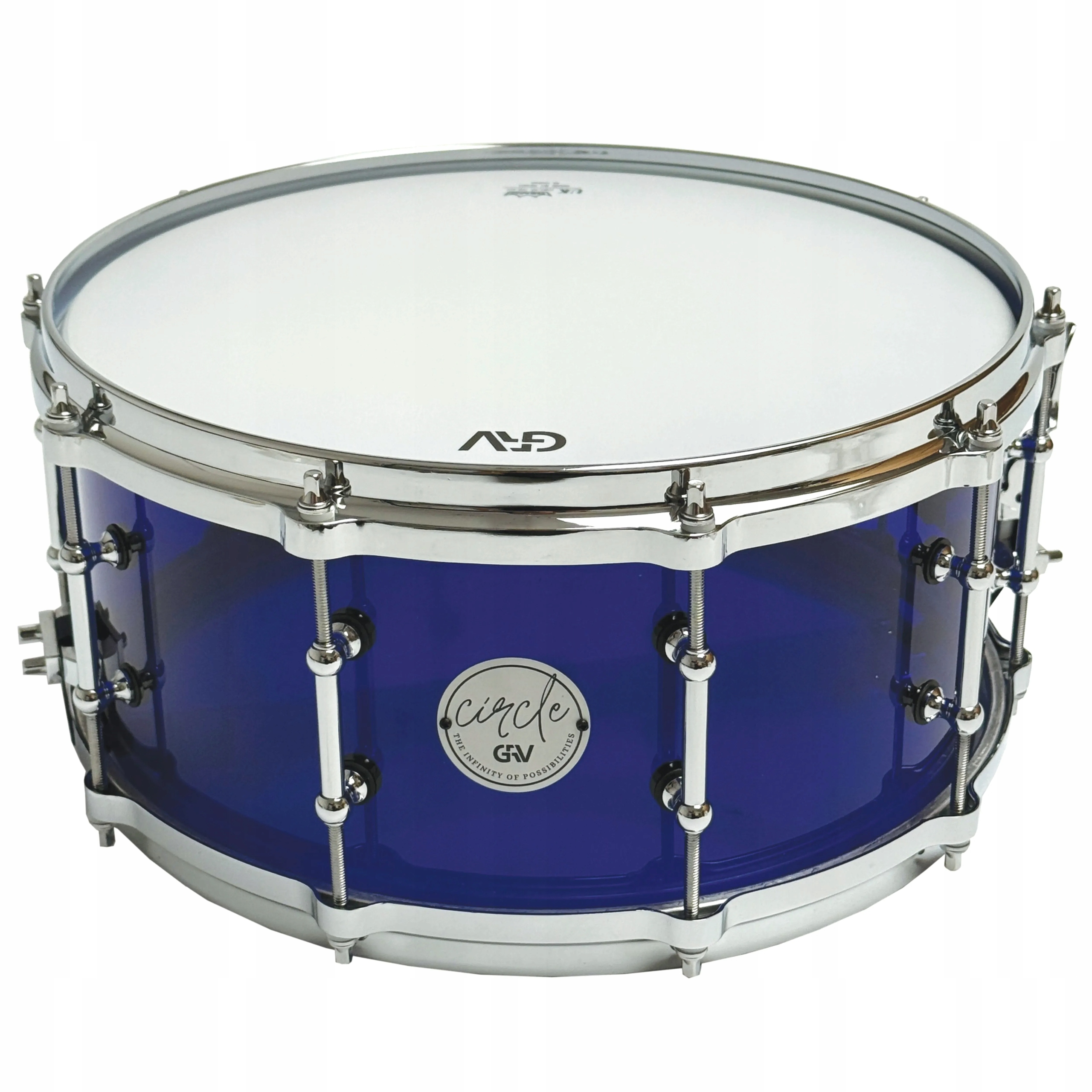 Grv Akrylový modrý snare 14x6,5"
