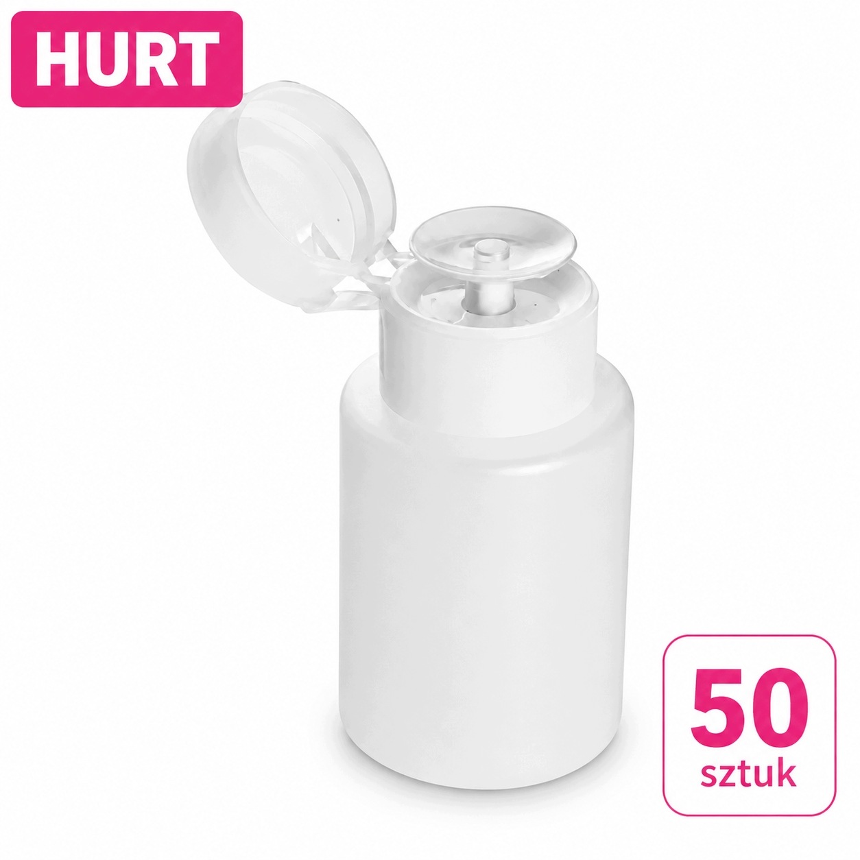 50 ks Dávkovač s pumpičkou na tekutiny ForMe 160 ml, bílý uzávěr Velkoobchod